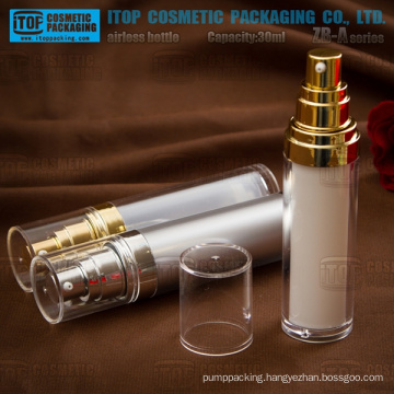 ZB-A series 15ml-30ml classical cylinder acrylic airless bottle